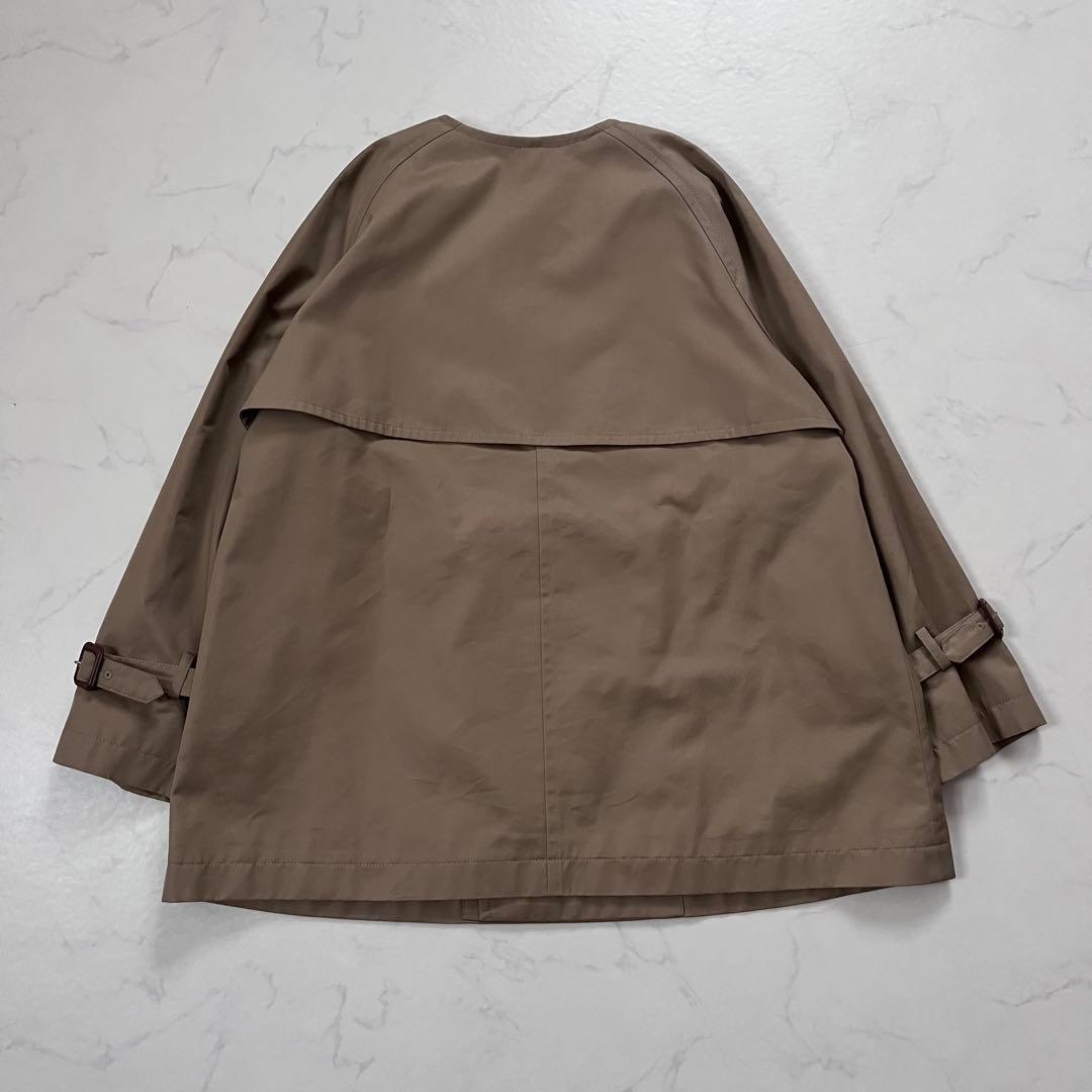 美品　ジャーナルスタンダード C/PEギャバノーカラーショートトレンチ　2024