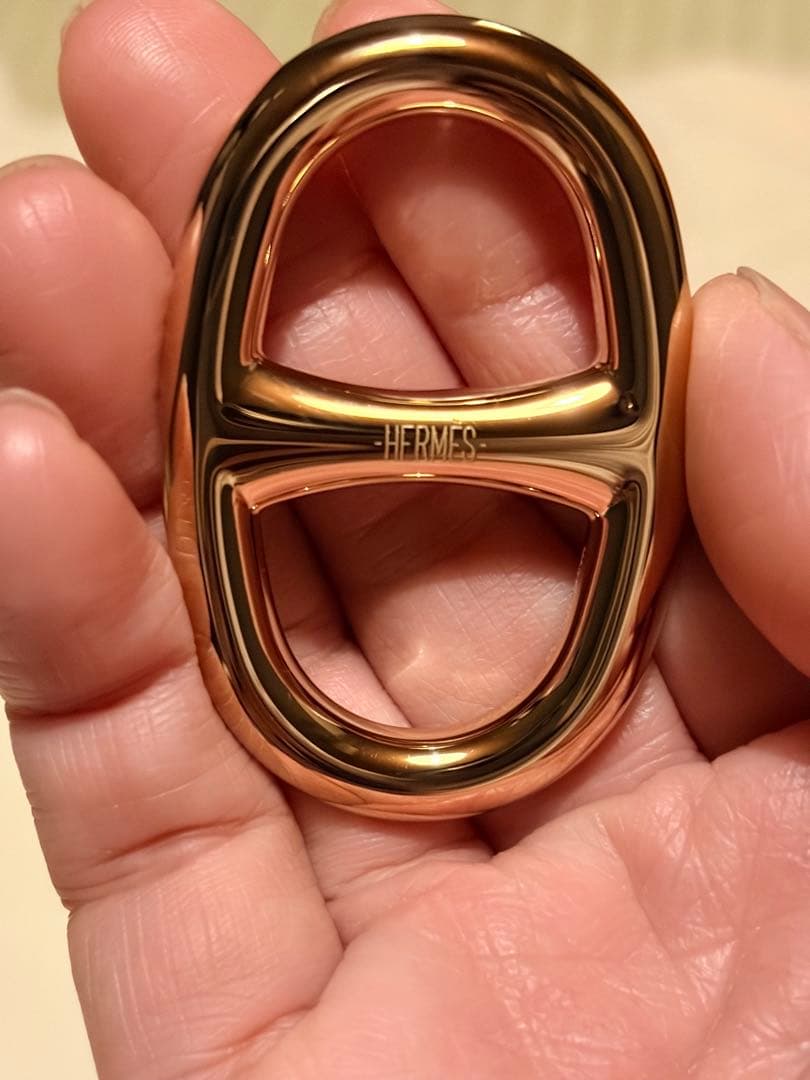 HERMES シェーヌダンクルスカーフリング　新品