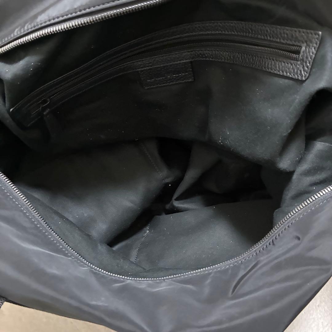 バッグ EMPORIO ARMANI Bostonbag BLK leather