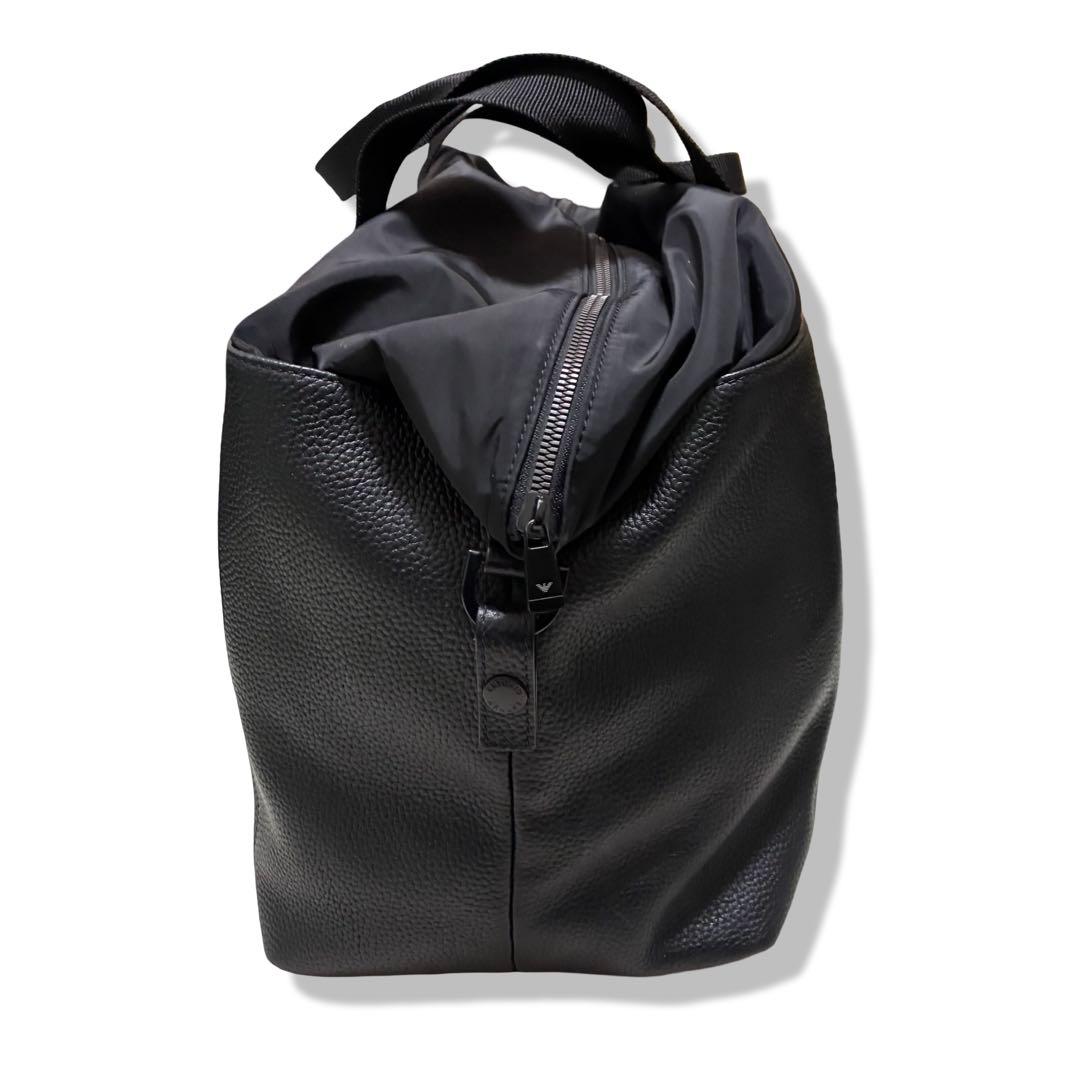 バッグ EMPORIO ARMANI Bostonbag BLK leather
