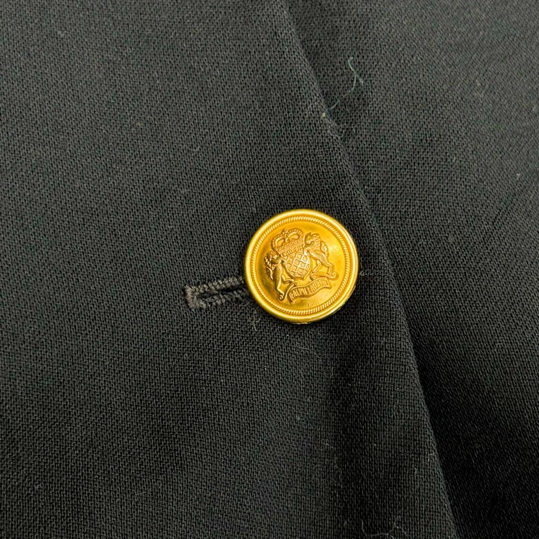 ローレンラルフローレン 紺ブレ 金ボタン エンブレム 刺繍 大きめサイズ 16