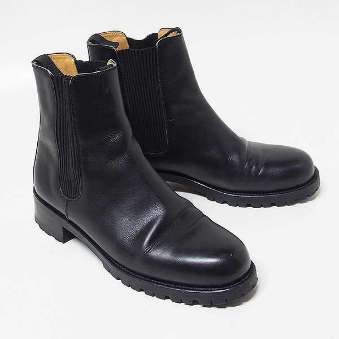 チ*ン様 【HERMES】チェルシー サイドゴアブーツ ブラック 37