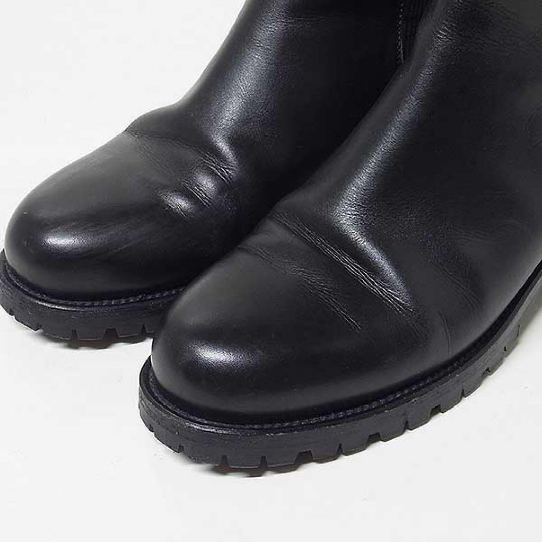 チ*ン様 【HERMES】チェルシー サイドゴアブーツ ブラック 37