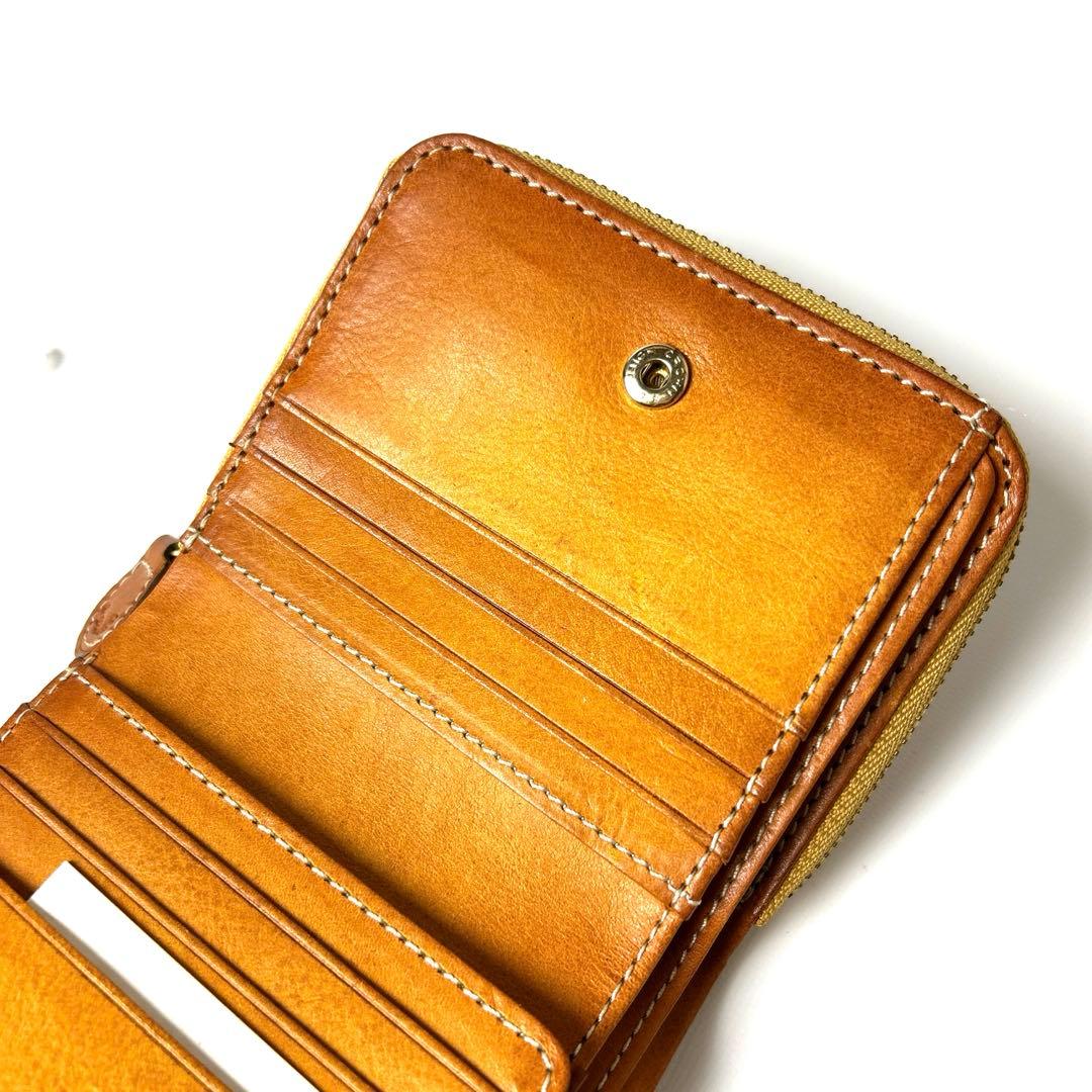 新品【Dakotaダコタ】コラッジョ イタリアンレザー 馬蹄 星 二つ折り財布