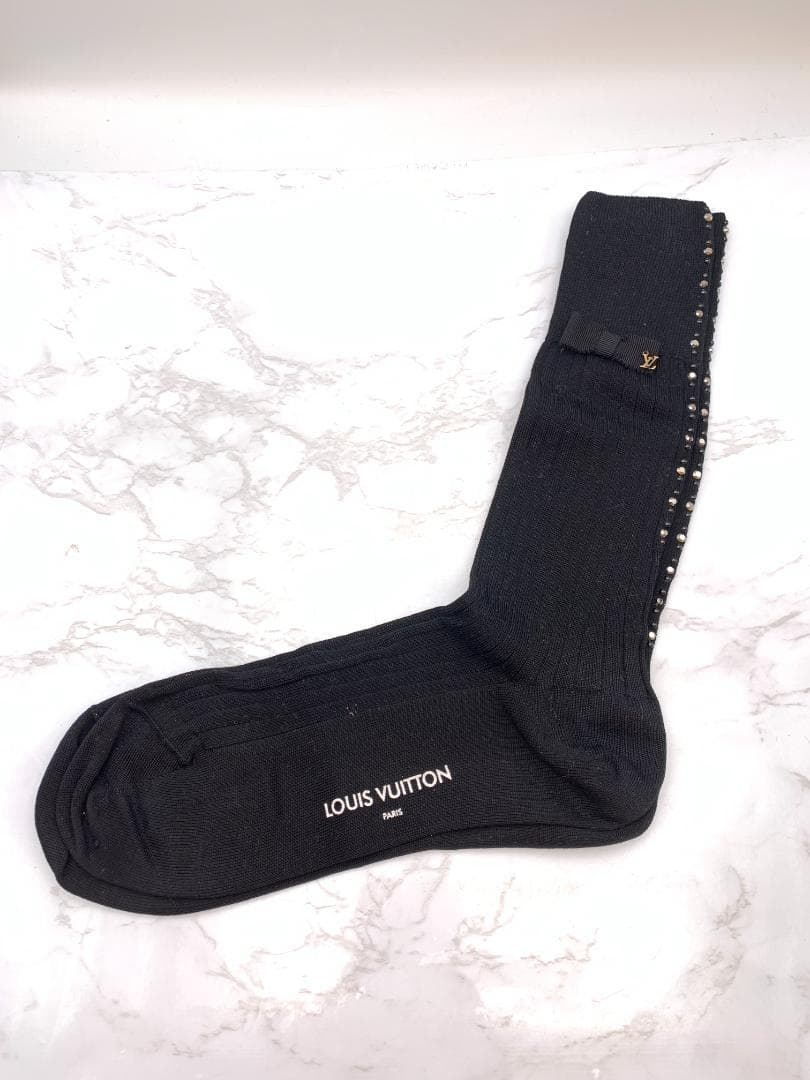 【美品】LOUIS VUITTON ソックス・LVストラス