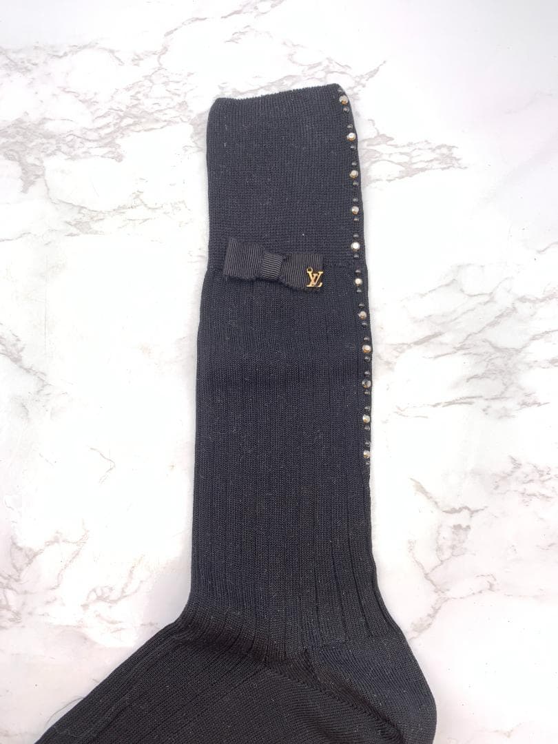 【美品】LOUIS VUITTON ソックス・LVストラス