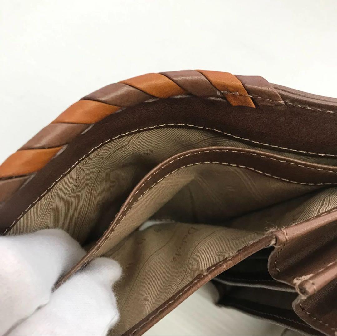 Dakota ダコタ コンパクトウォレット 二つ折り財布 本革 レザー ブラウン