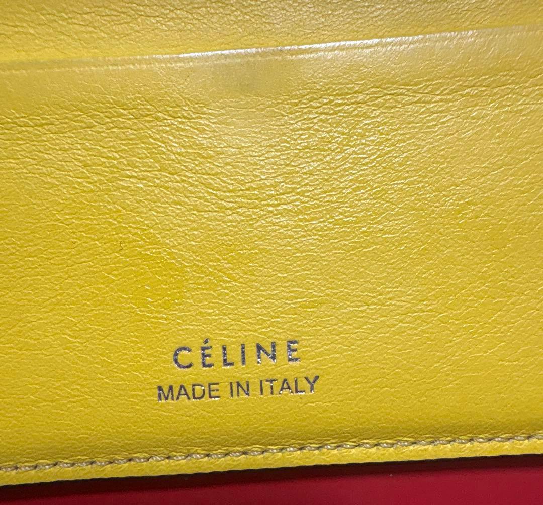 CELINE スモールフォールデットマルチファンクションウォレット 旧ロゴ