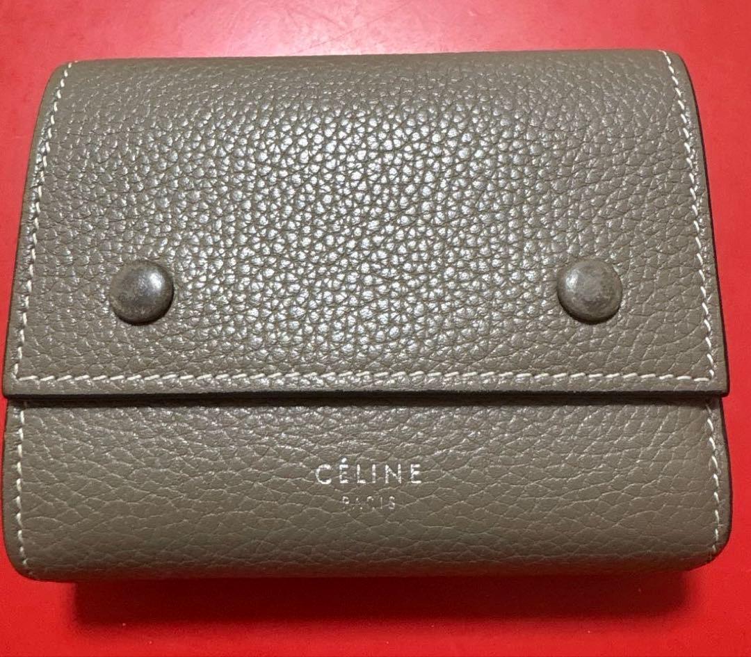 CELINE スモールフォールデットマルチファンクションウォレット 旧ロゴ