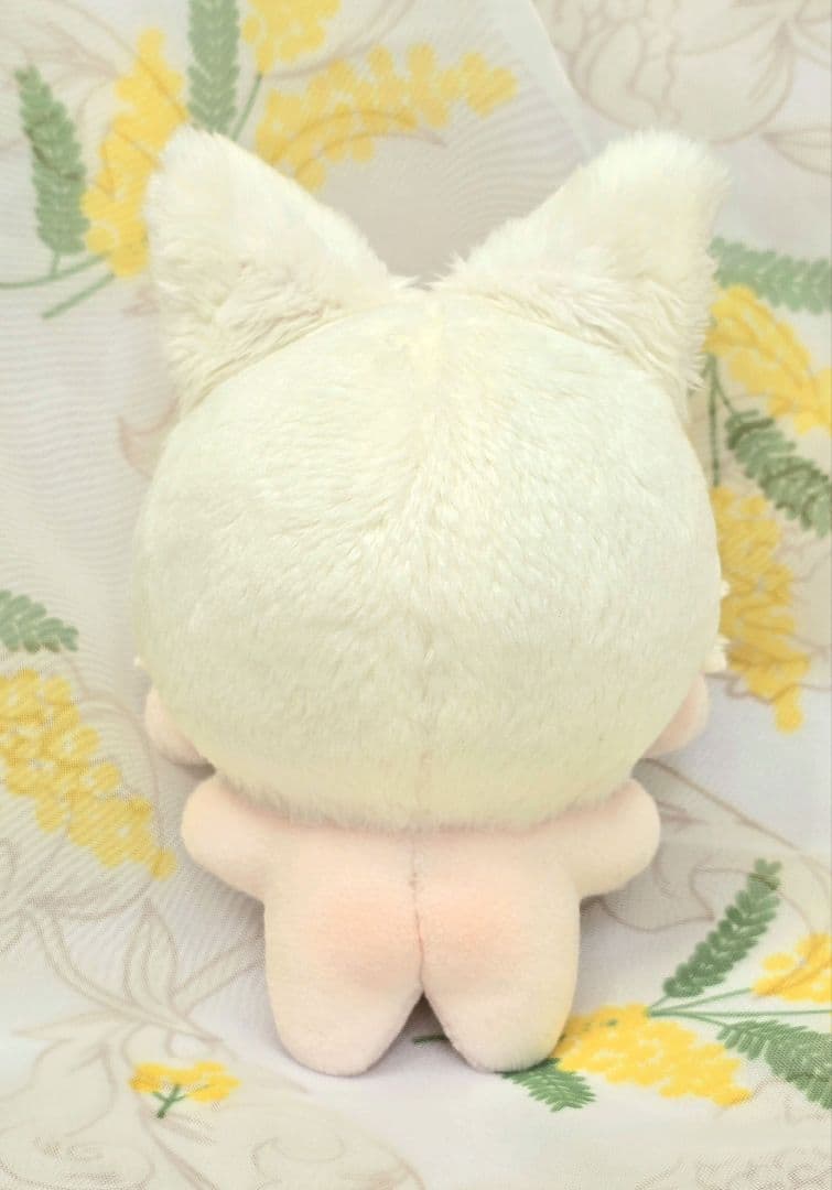 自作 無属性 ぬいぐるみ クリーム色の猫くん 10cm