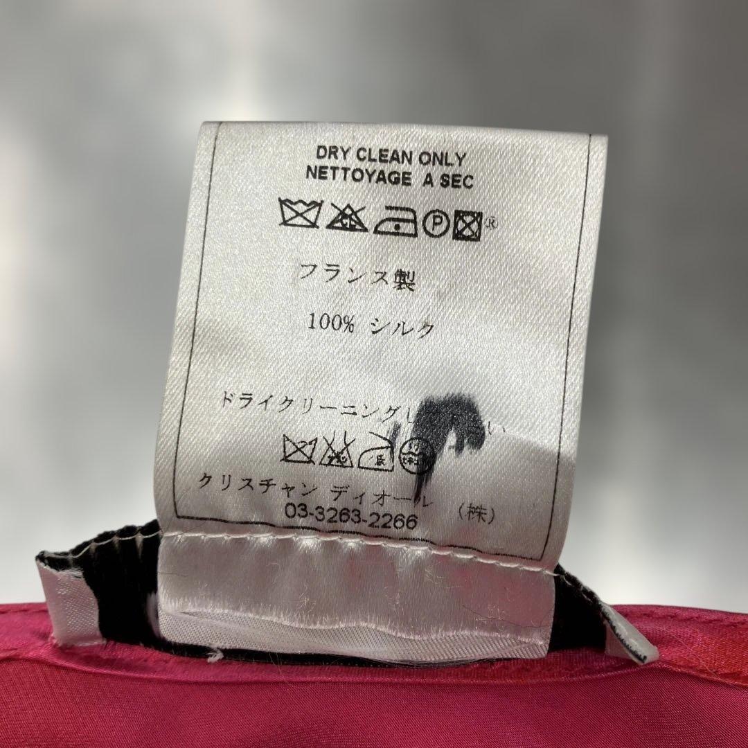 Christian Dior 100％シルク ノースリーブワンピース 34