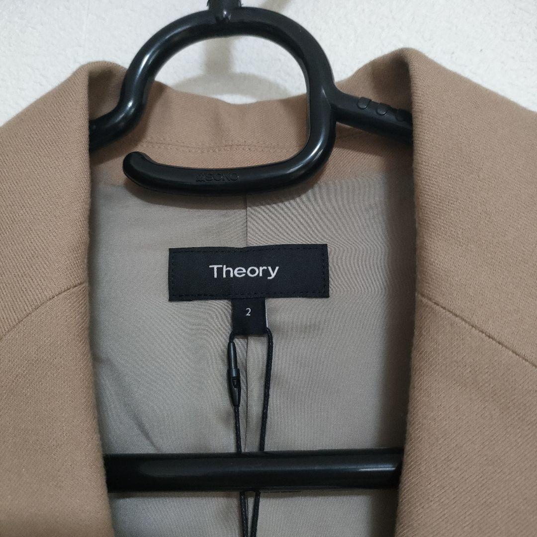 【未使用•タグ付】Theory テーラードジャケット 現行 ベージュ M相当