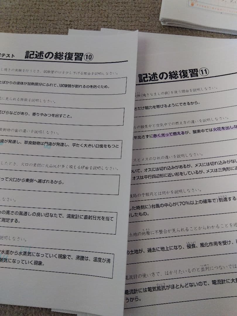 2024 SAPIX 理科 サピックス 小学6年 知識の総完成・記述の総復習