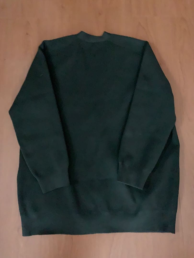美品 マディソンブルー　ビッグニットVネックカーディガン khaki カーキ