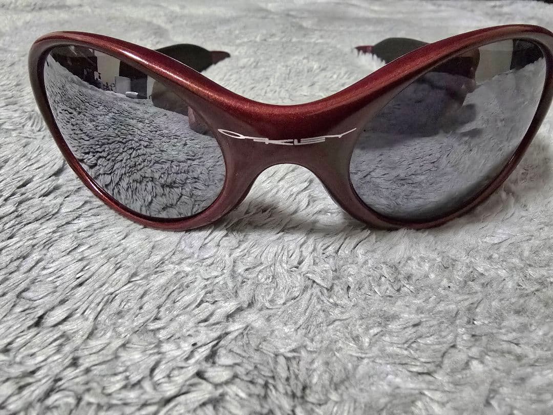 値下げしました90s トレンチコートボルドー OAKLEY 廃盤 ワインレッド