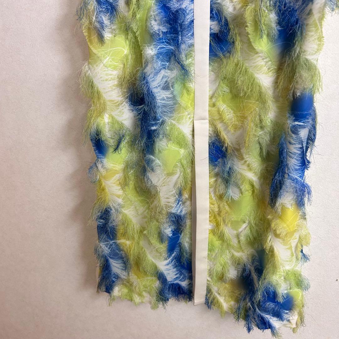 アダムエロペ　adam et rope フリンジプリントスカート　36 Sロング