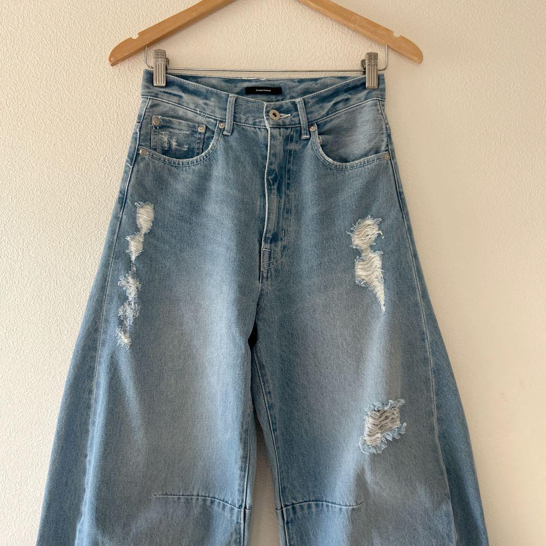 ピンキーJOURNAL STANDARD サイドカーブクラッシュデニム