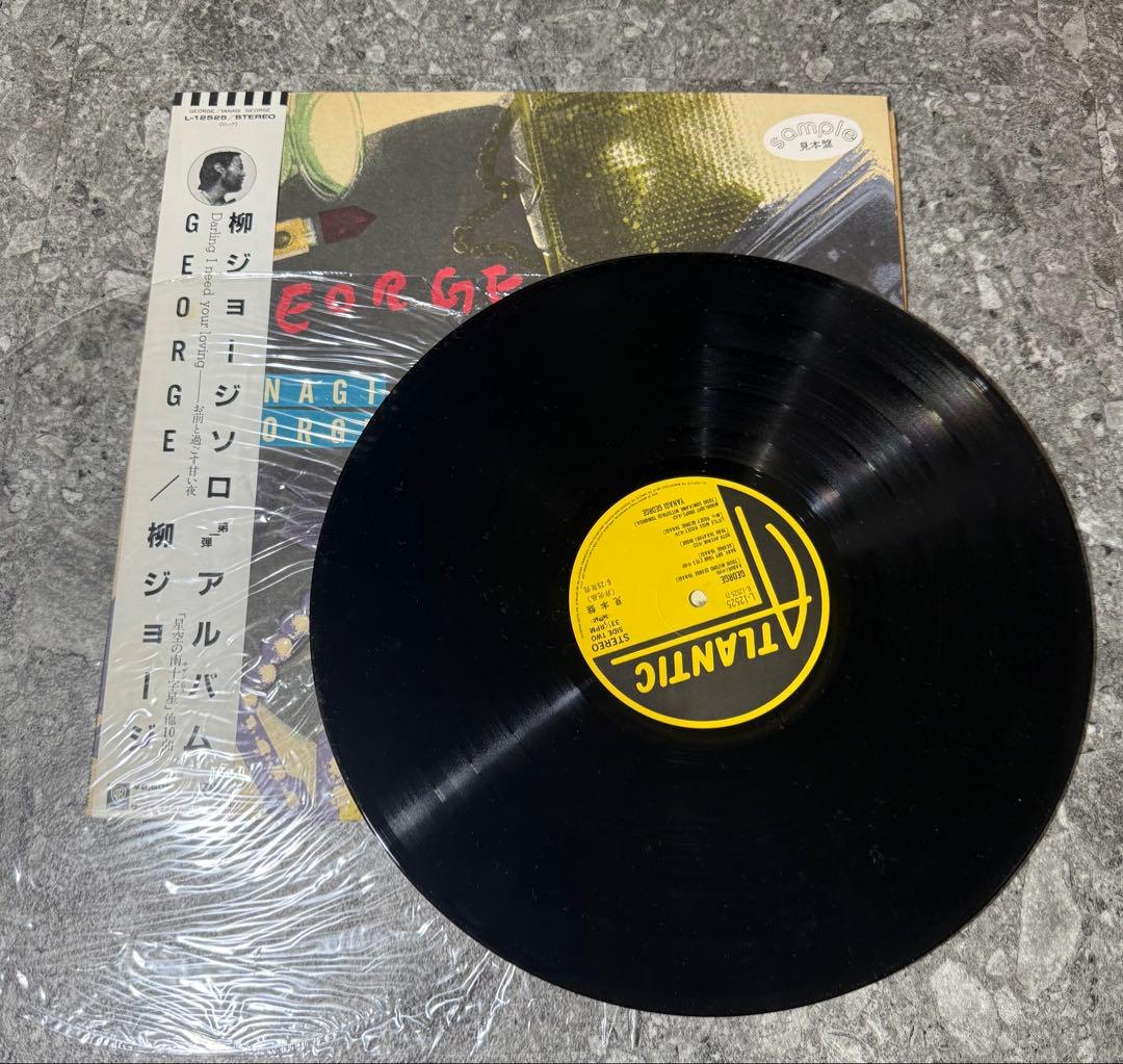 柳ジョージ E アルバム LP レコード 見本盤 帯付き