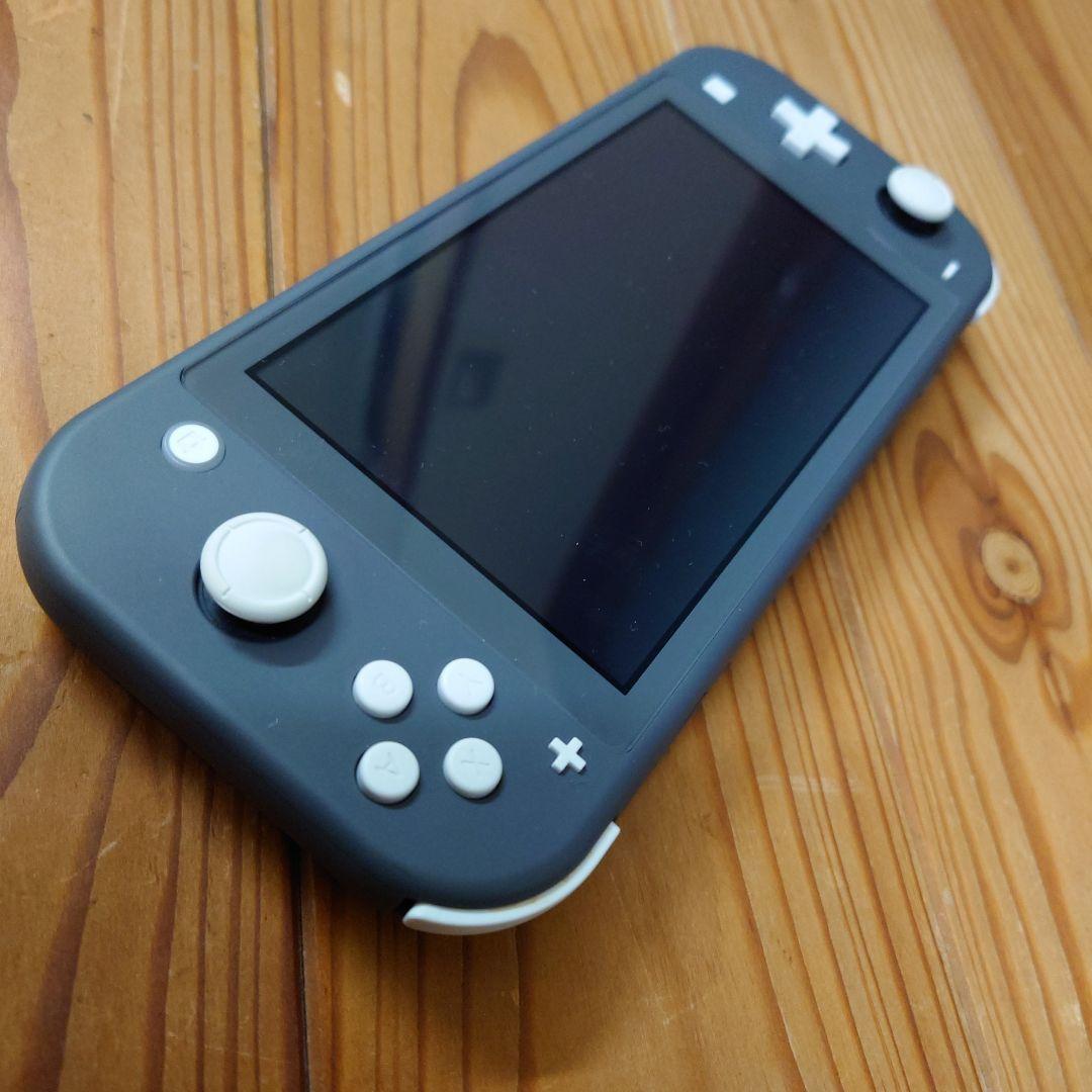Nintendo Switch Lite グレー本体 + ケース2個　箱説明書