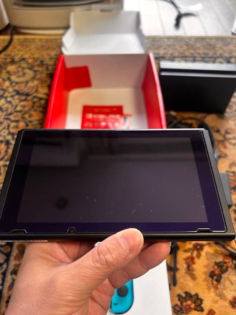 【美品】Nintendo Switch 本体 青／赤Joy-Con
