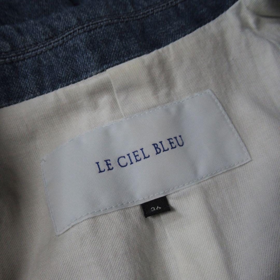 専用 LE CIEL BLEU / ベルテッド デニム テーラードジャケット