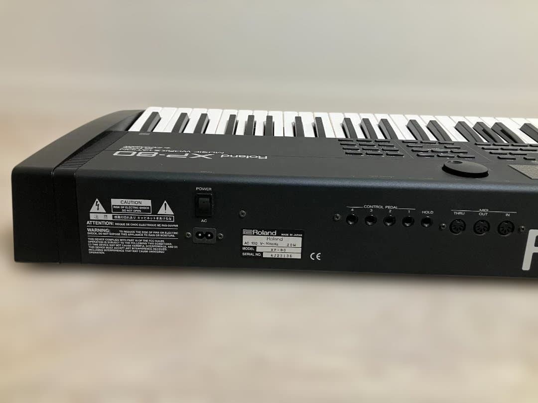 Roland XP-80 シンセサイザー 76鍵盤 動作品　ソフトケース付き