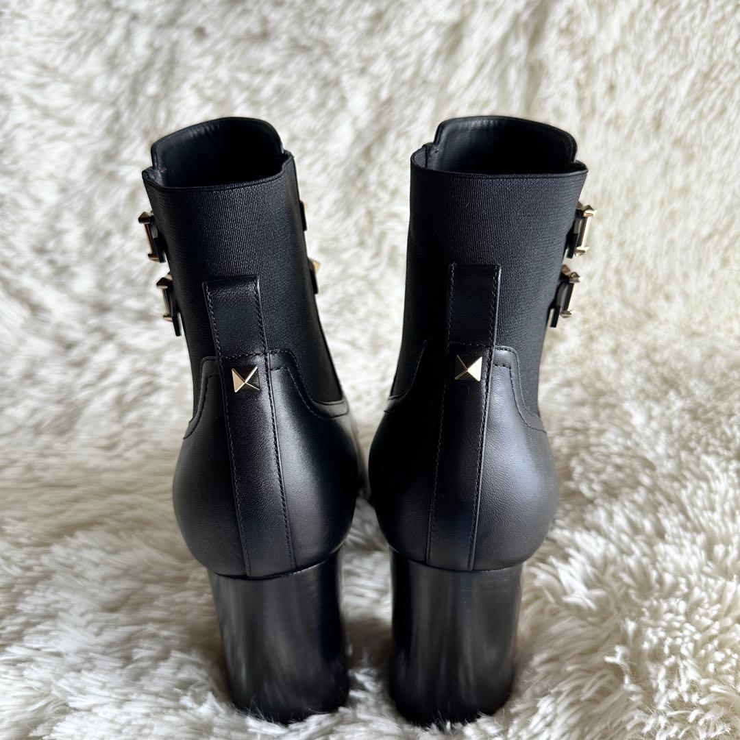 【未使用級】VALENTINO ヴァレンティノ ロックスタッズ サイドゴアブーツ