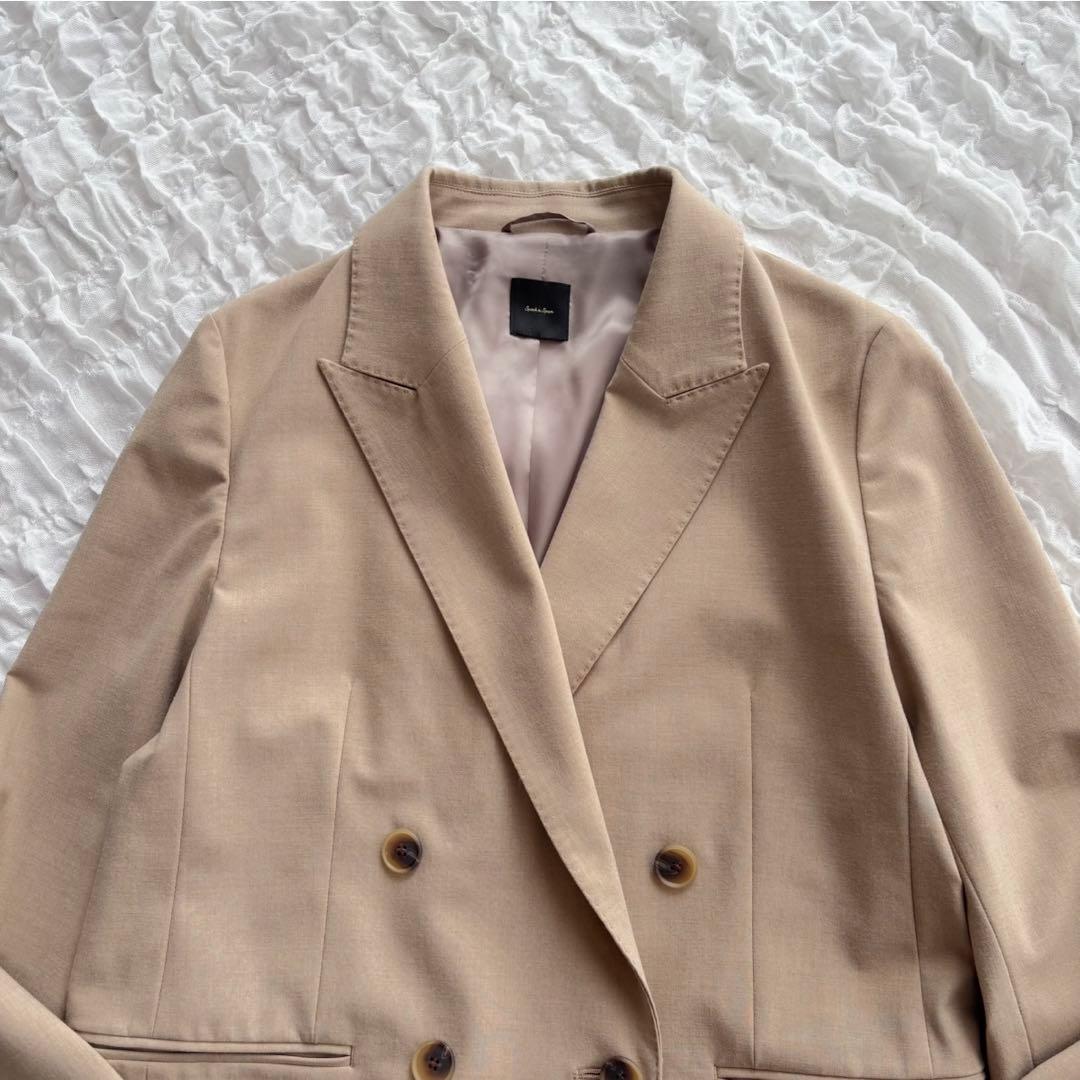 【1度着用のみ美品】 スピックアンドスパン ダブルブレストジャケット 25SS