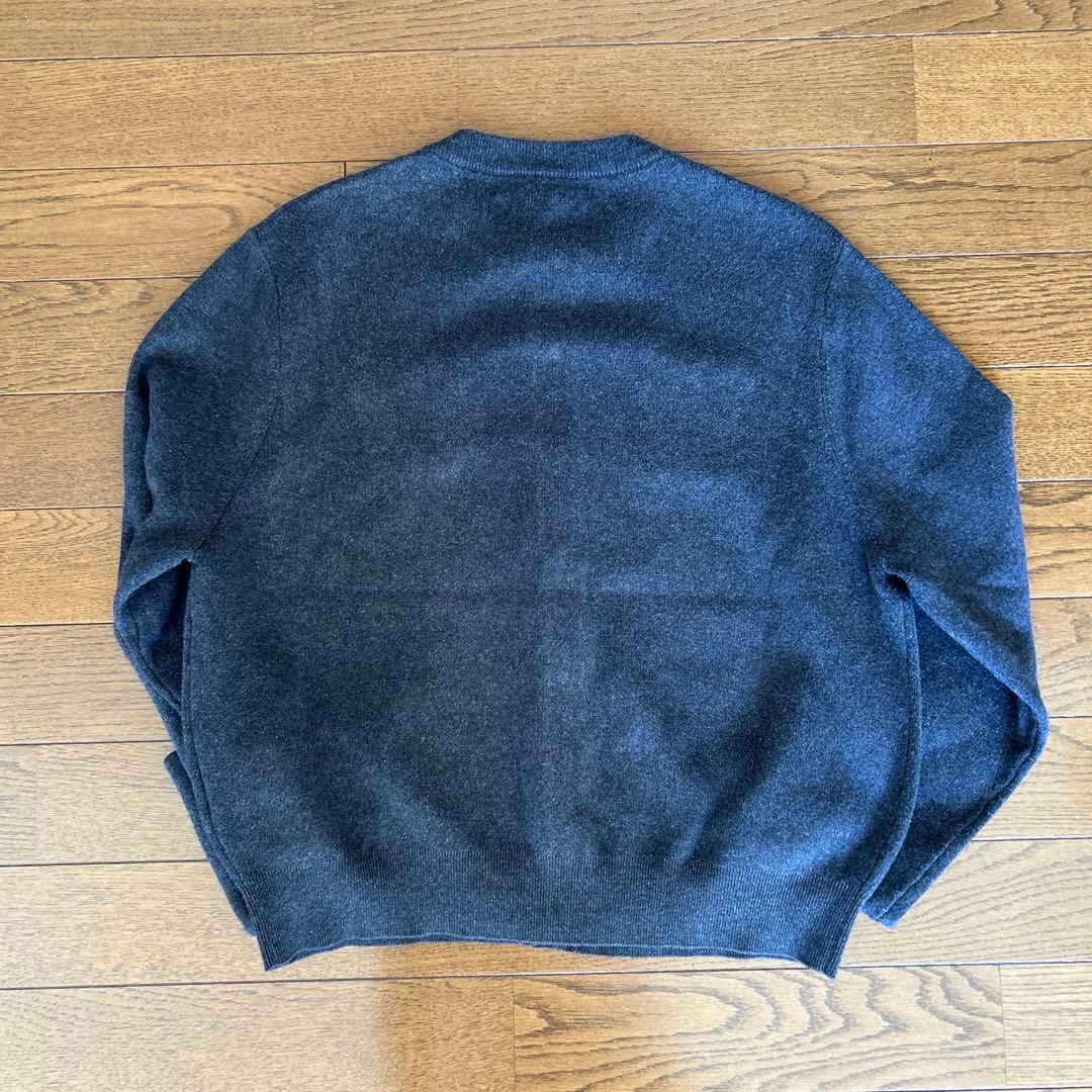 CABaN コットンカシミヤクルーネックカーディガン　Sサイズ グレー
