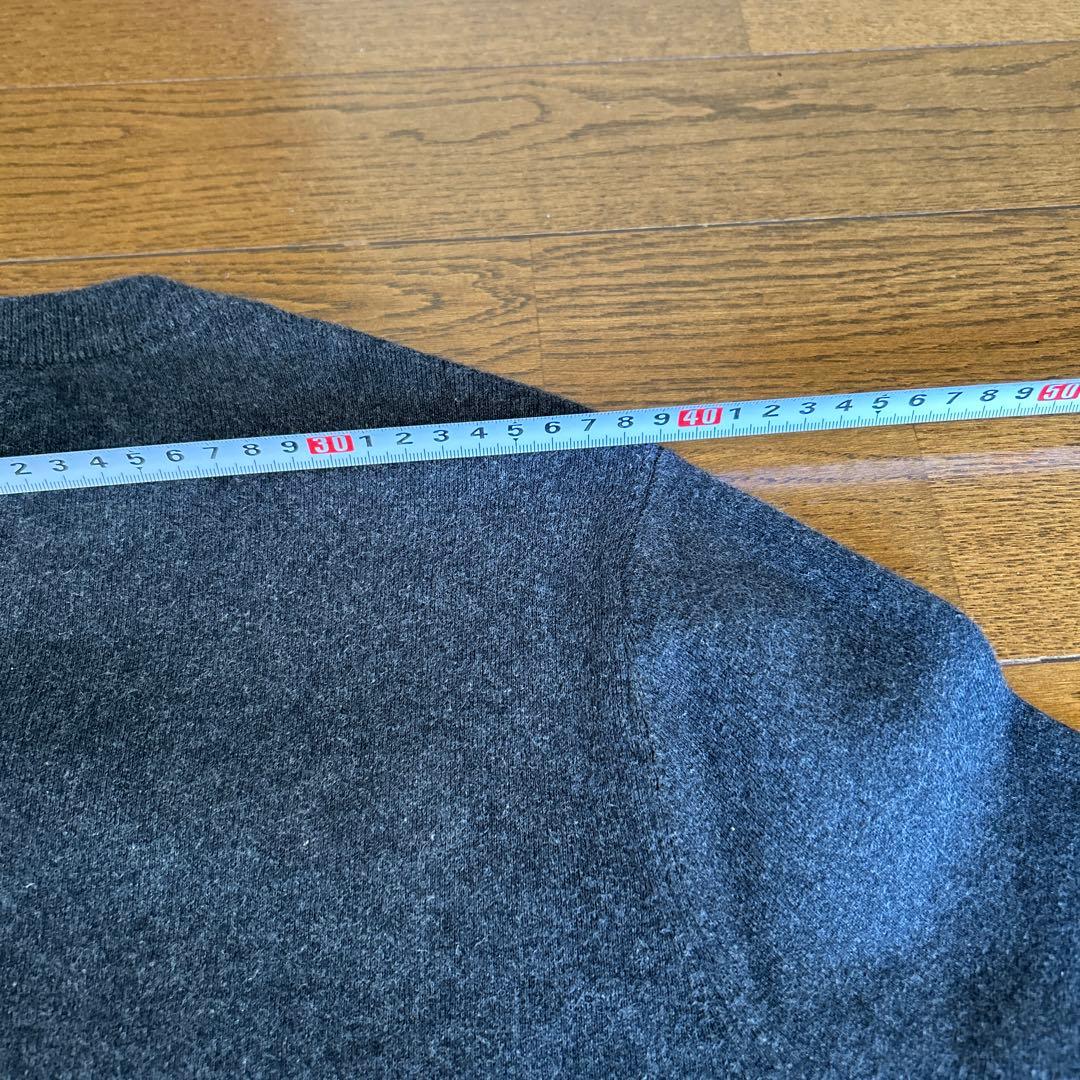 CABaN コットンカシミヤクルーネックカーディガン　Sサイズ グレー