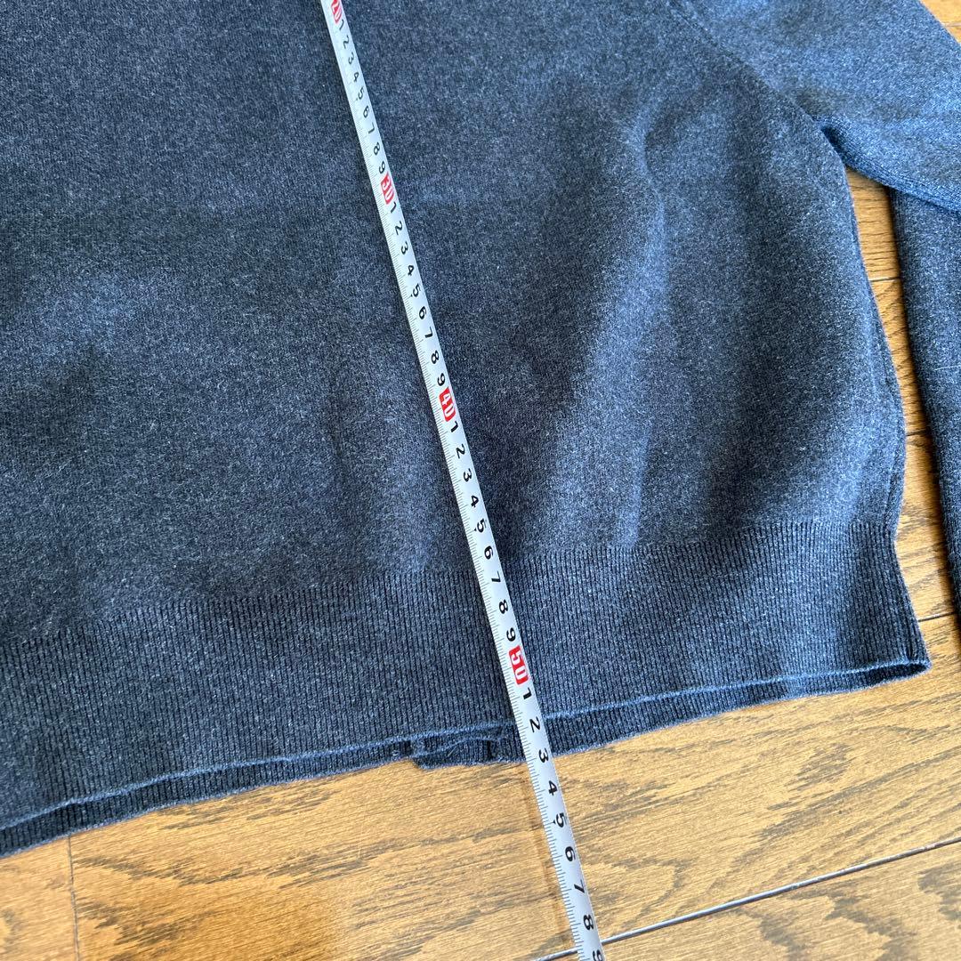 CABaN コットンカシミヤクルーネックカーディガン　Sサイズ グレー