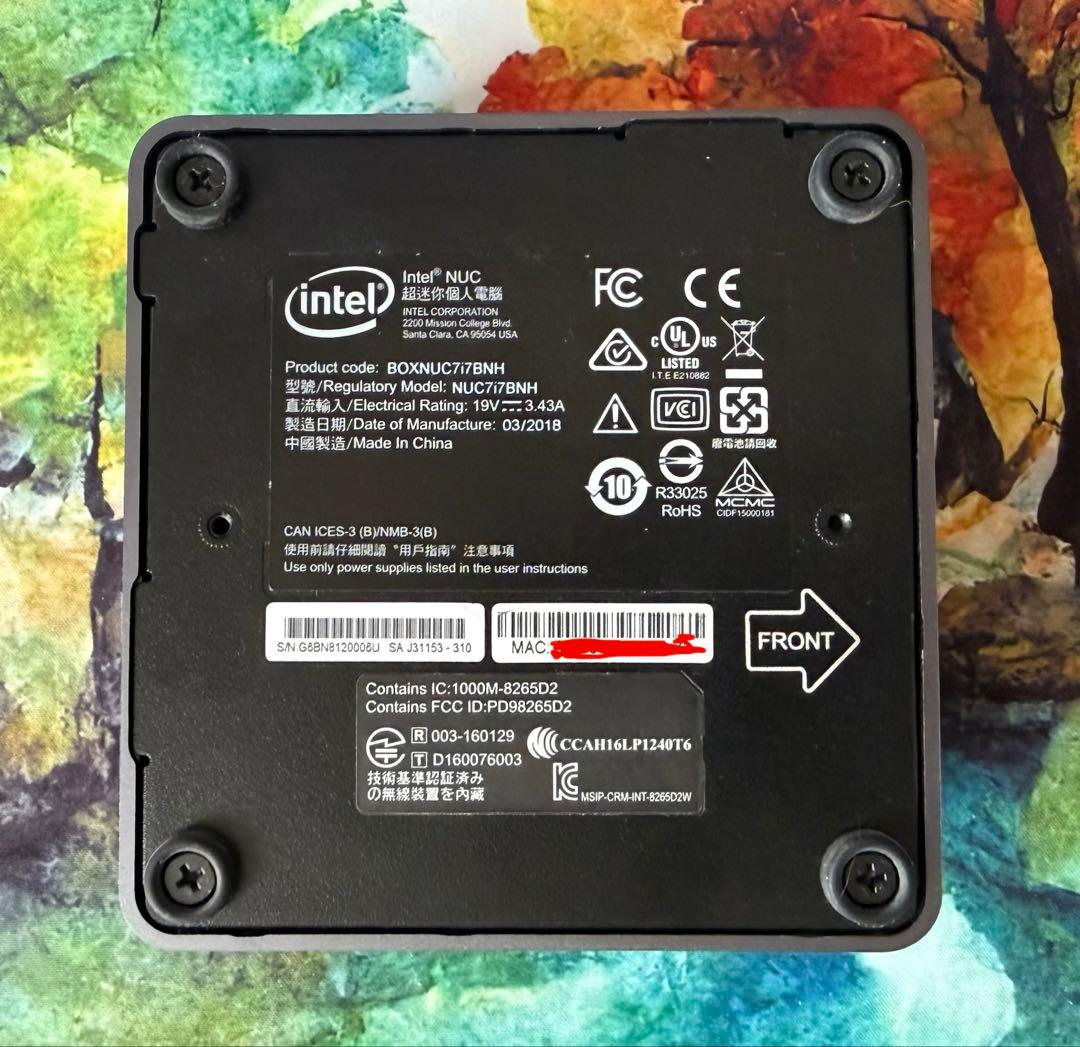 r*o様 Intel ミニPC NUC7i7BNH DDR4 RAM 16GB付