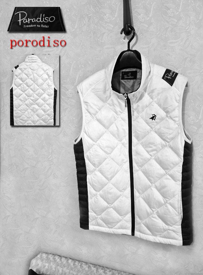 Paradiso メンズ ダウンベスト M ホワイト