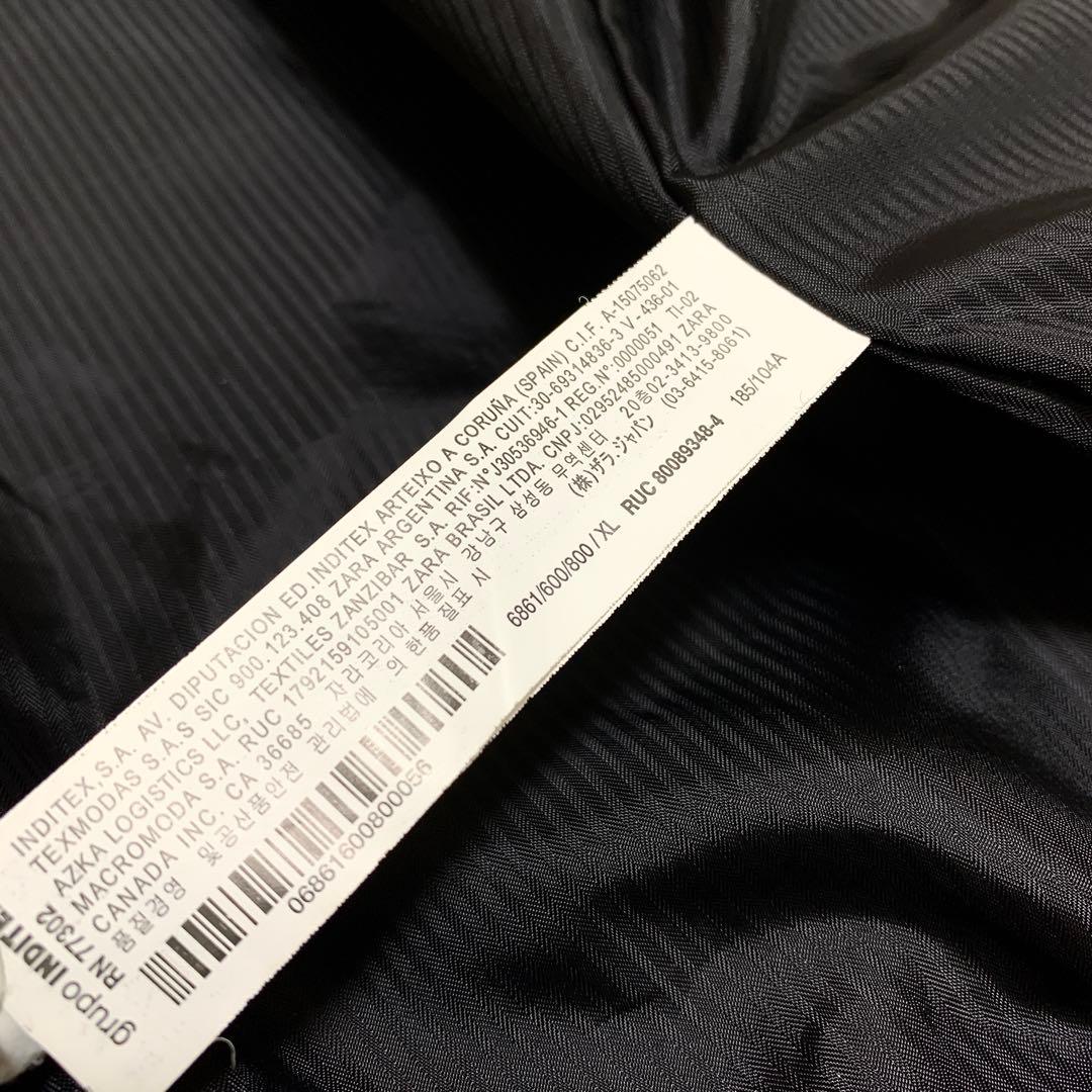 【美品】 ZARA 北欧神話 ギリシャ 白馬 絵画 唐草 総柄 黒 白 ブルゾン