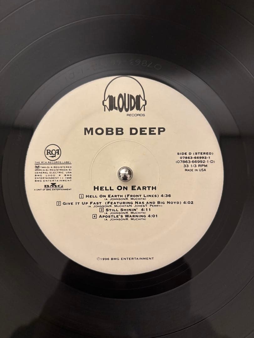 USオリジナル MOBB DEEP 「HELL ON EARTH 」2LP