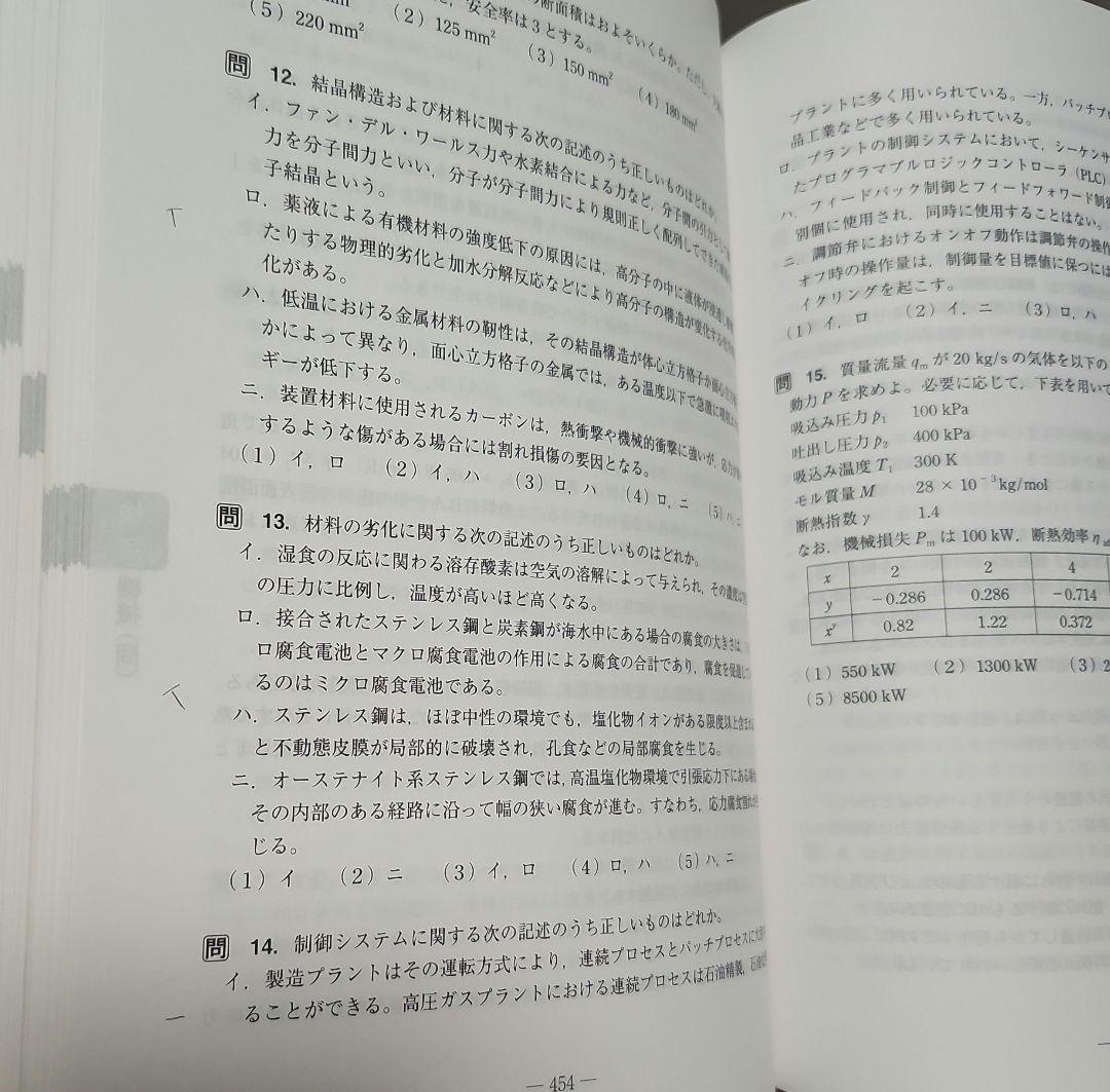 高圧ガス製造保安責任者 乙種化学•機械試験問題集