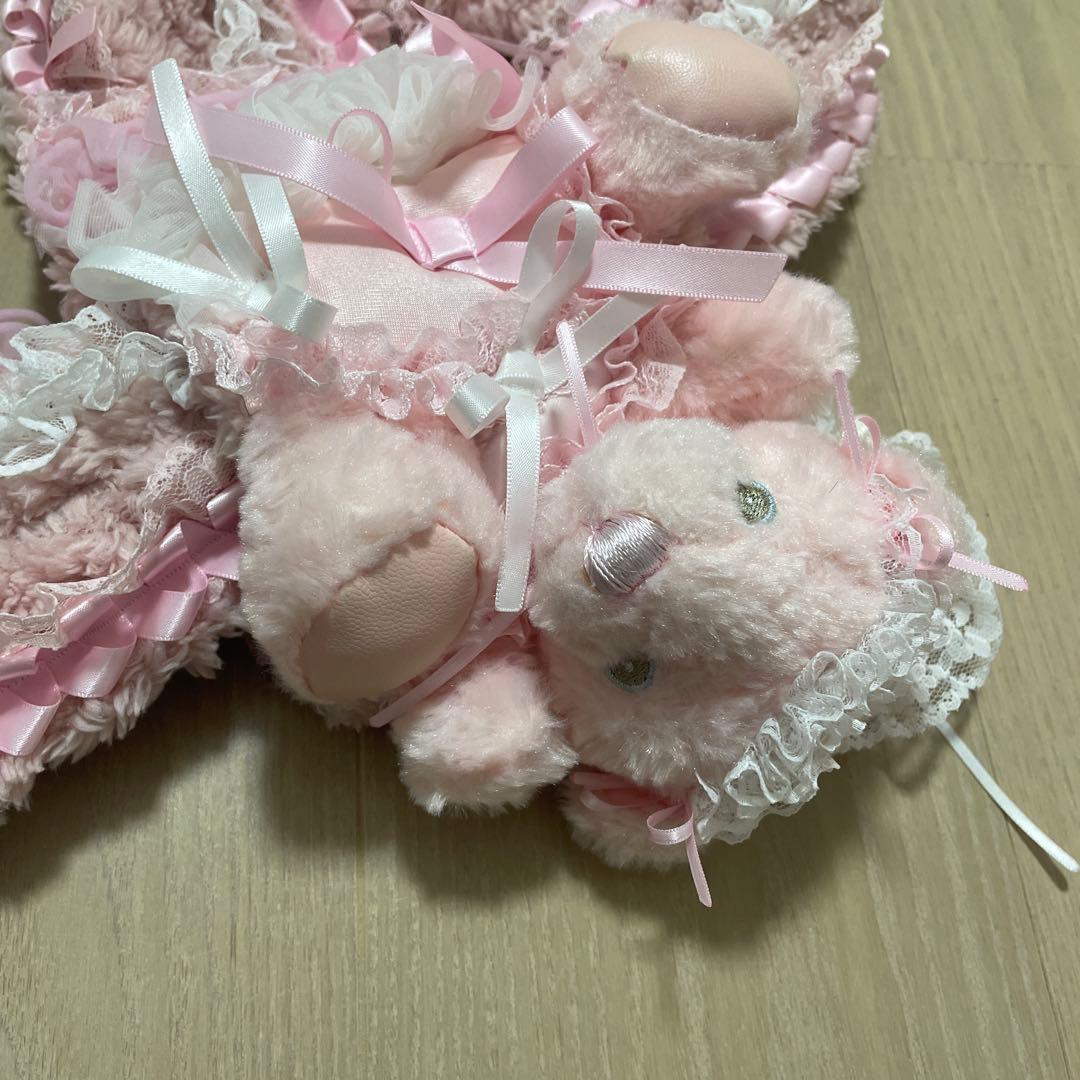 グニフニ♡ぷくぷくハートのくまちゃんマフラー