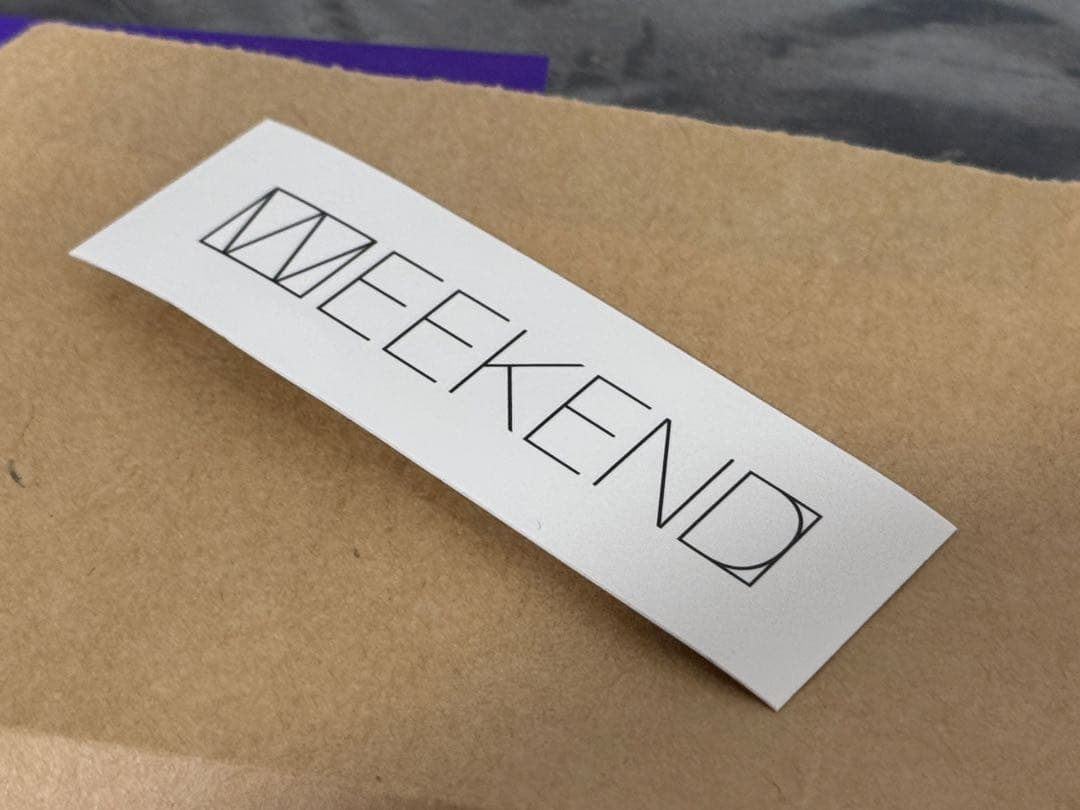 WEEKEND SEQUEL キラー通り 藤原ヒロシ おまけ ステッカー 黒