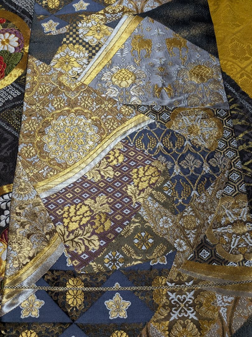 ファーショール付き！振袖フルセット(8点)成人式・高級手絞り・金駒刺繍・吉祥文様
