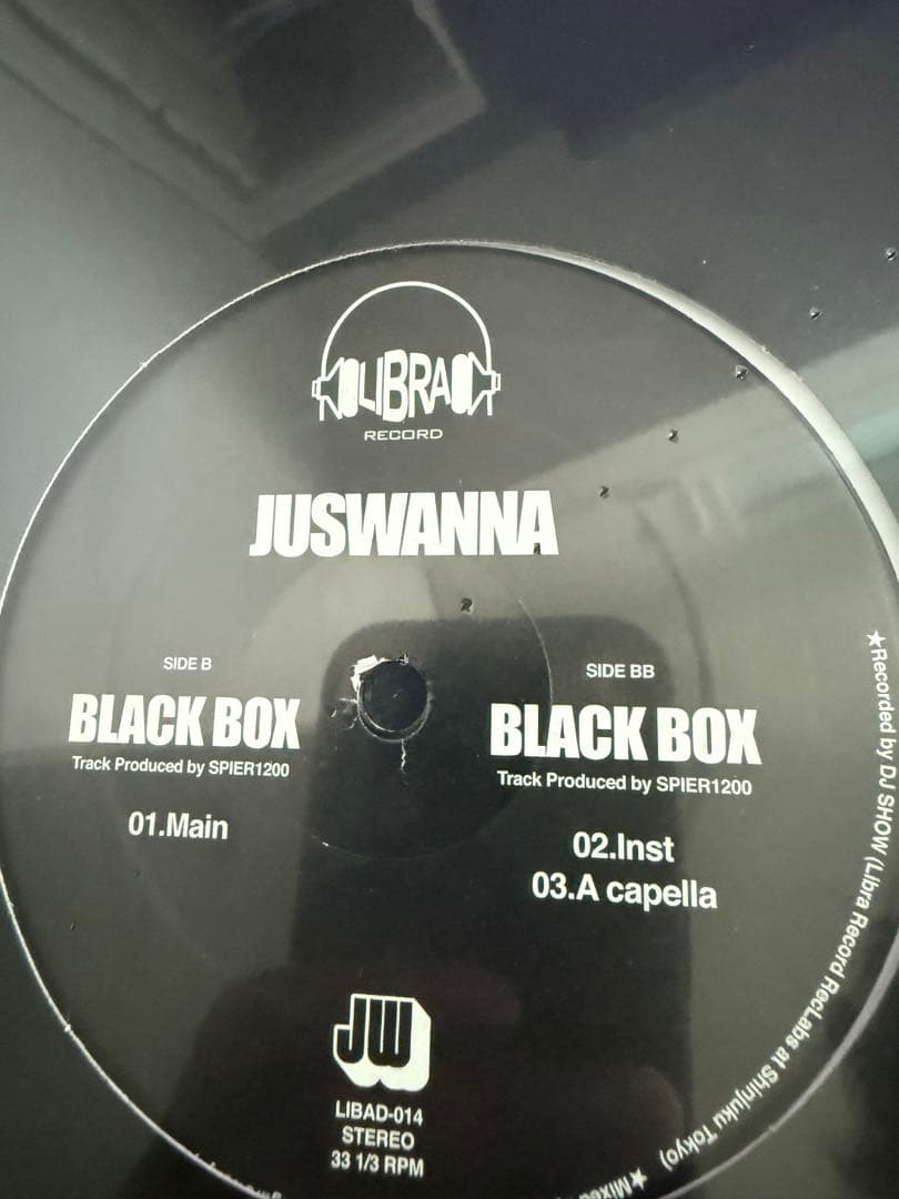 JUSWANNA BLACK BOX 12インチ　レコード