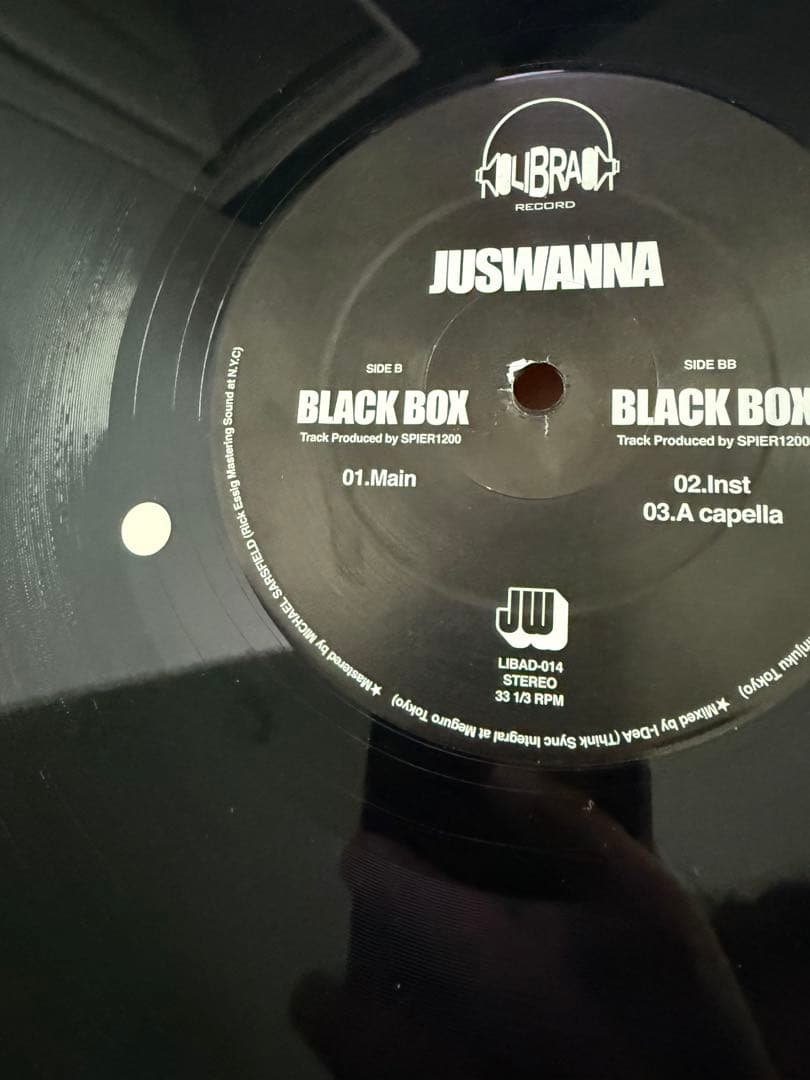 JUSWANNA BLACK BOX 12インチ　レコード