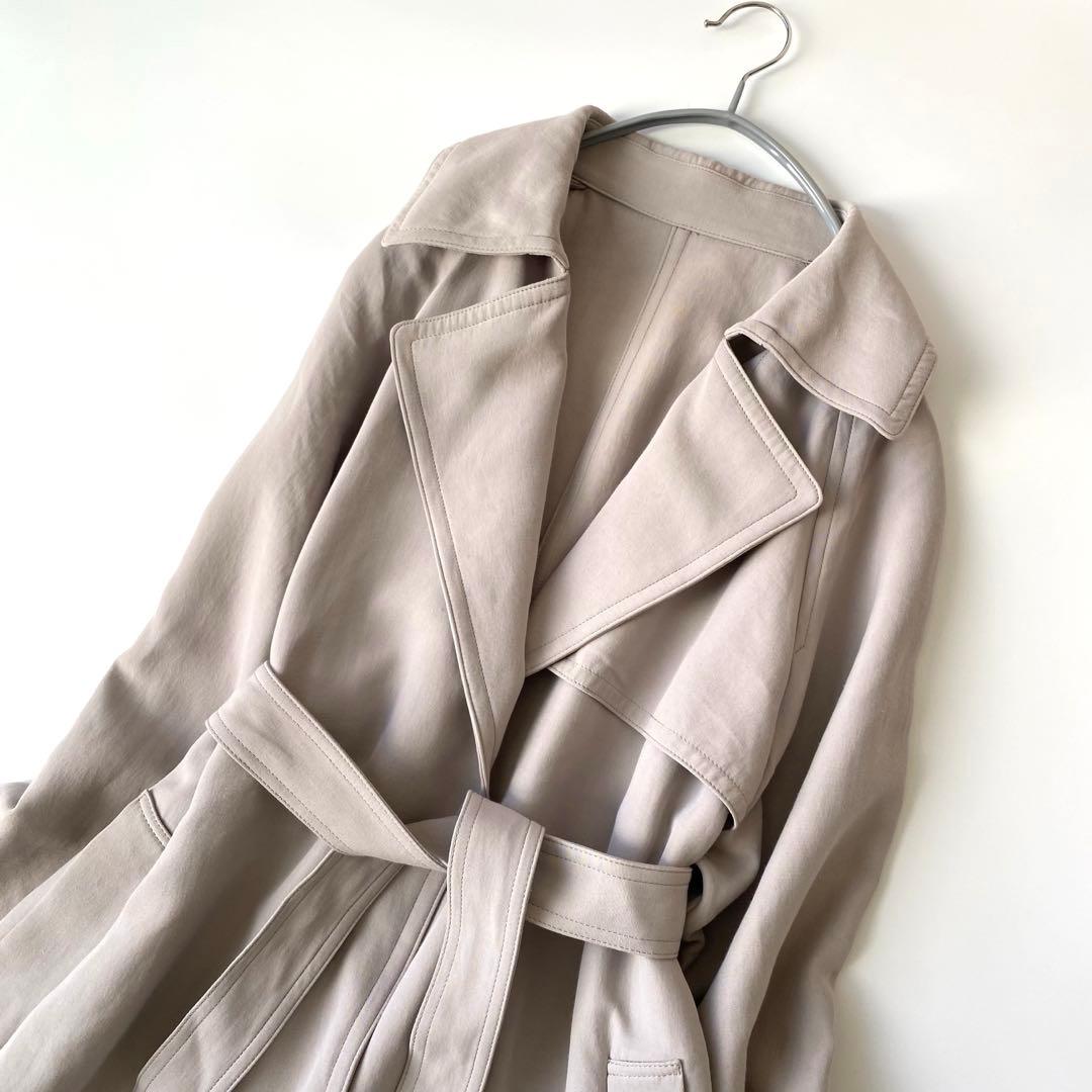 IENA✨定価4万円 アセテートコットンオーバーチェスターコート/トレンチコート