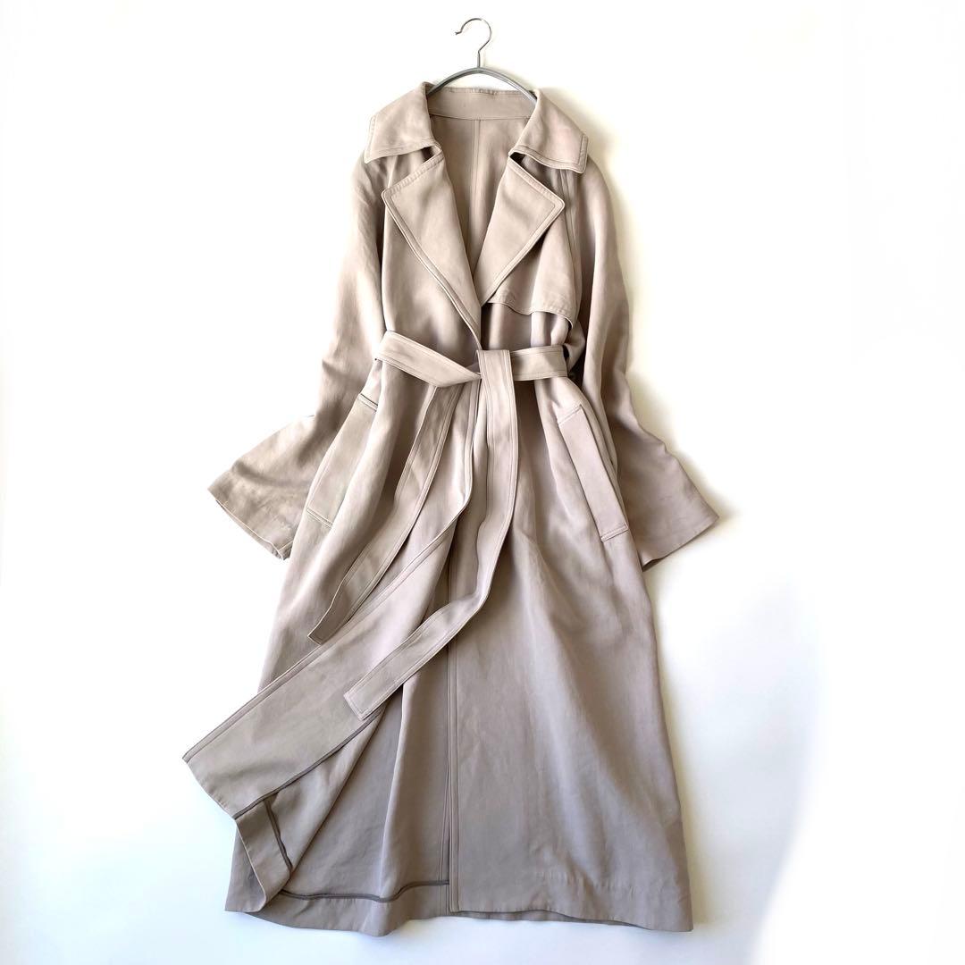 IENA✨定価4万円 アセテートコットンオーバーチェスターコート/トレンチコート
