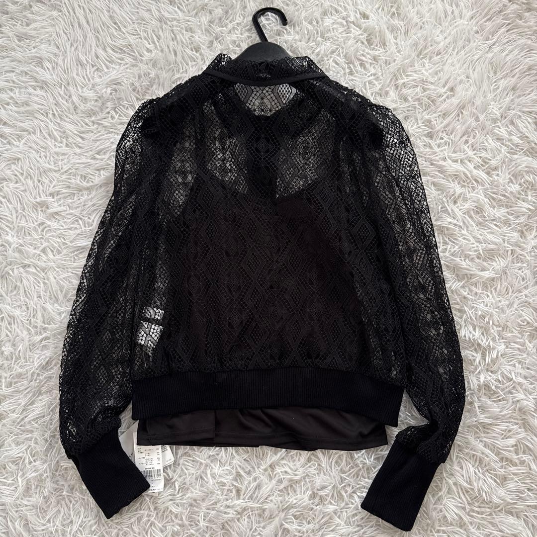 saki☆ 新品Ameri VINTAGE LACE POLO SHIRT