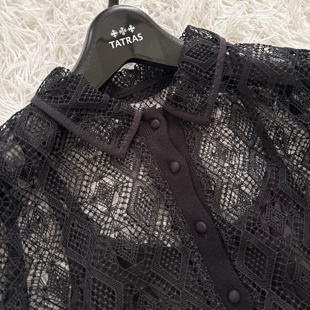 saki☆ 新品Ameri VINTAGE LACE POLO SHIRT