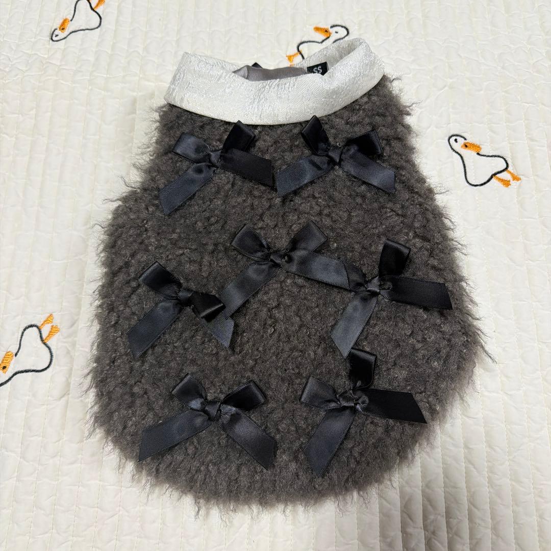 cherircouture メニーリボンファーベスト