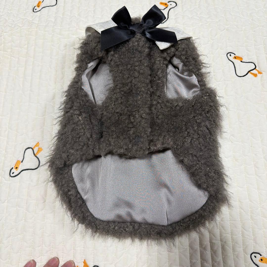 cherircouture メニーリボンファーベスト