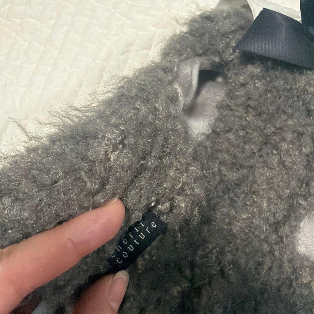 cherircouture メニーリボンファーベスト
