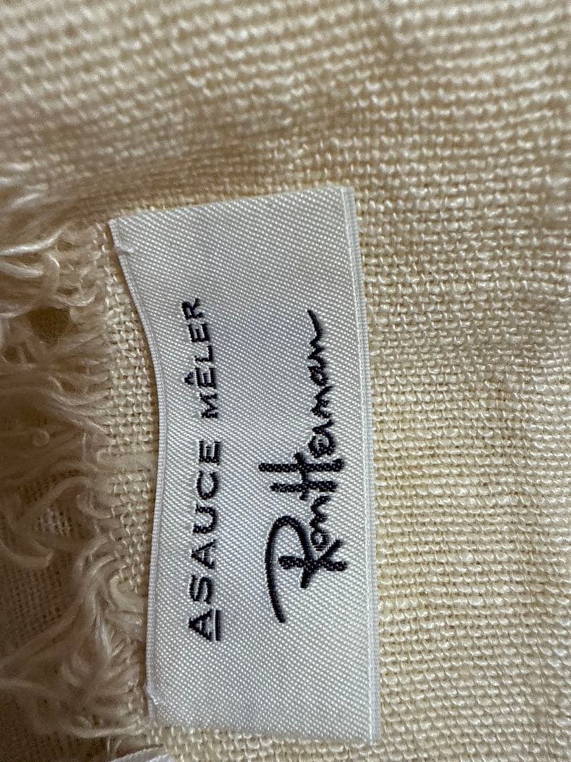 ASAUCE MÉLÈR × Ron Herman リネンフリンジストール