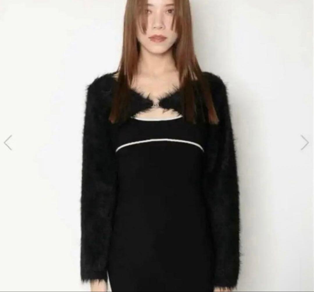 トップス melt the lady minimal knit cardigan